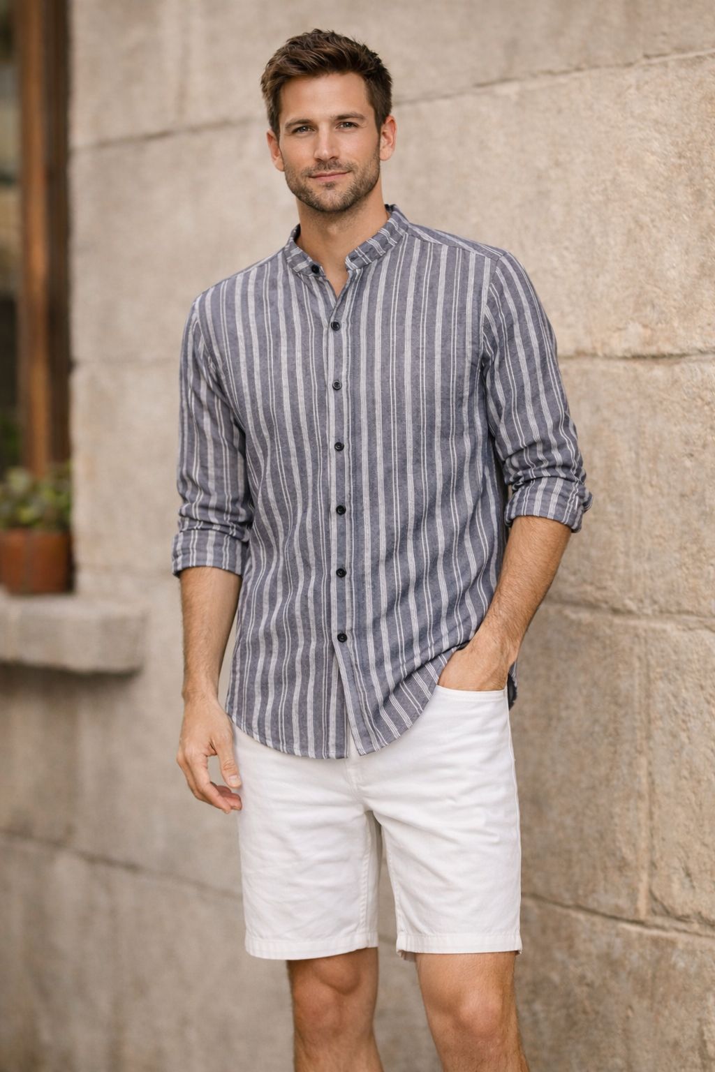 6531MAOMLNE - CAMISA CHAI NEGRO
